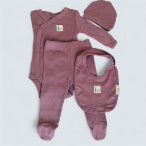 Βρεφικό σετ μαιευτηρίου βαμβάκι οργανικό modal 4 τεμαχίων – Nature Bebe