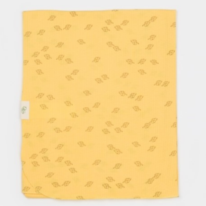 Κουβερτούλα αγκαλιάς οργανικό βαμβάκι κίτρινη με σχέδια – Nature Bebe