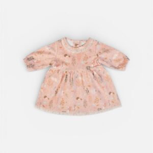 Φορεματάκι  σε ροζ απόχρωση με σχέδια