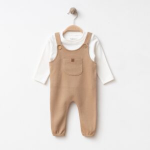 Καφέ Σαλοπέτα με Μπλουζάκι