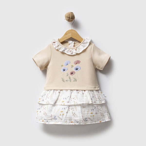 Ρομαντικό φλοράλ φόρεμα για κοριτσάκια ηλικίας 1 έως 4 ετών, ιδανικό για κάθε περίσταση. Το χαριτωμένο floral σχέδιο προσθέτει μία γλυκιά και κομψή πινελιά, ενώ η άνετη εφαρμογή το κάνει τέλειο για καθημερινή χρήση.