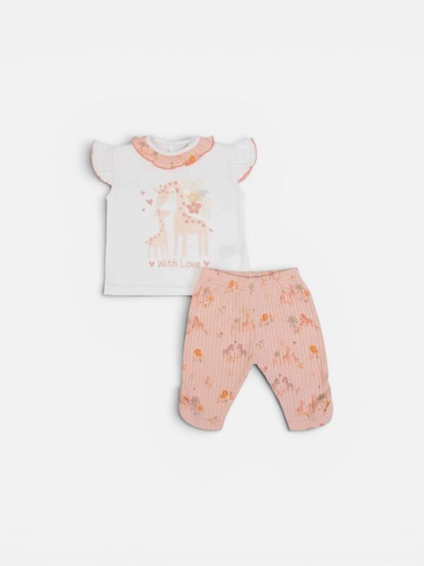 Cute & safe 💗🦒 Σετ με ροζ καμηλοπάρδαλες και πιστοποίηση OEKO-TEX® για άνεση και ασφάλεια κάθε στιγμή! ✨